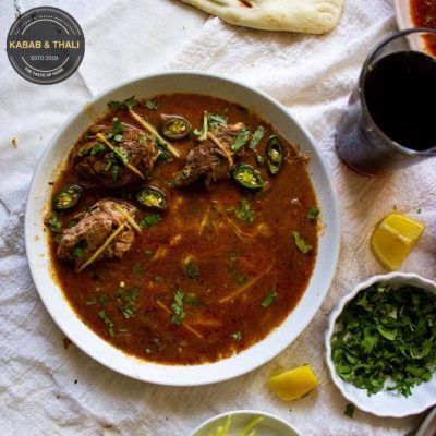 Beef Nihari Kabab and Thali Menu Canada