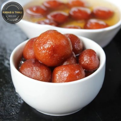 Gulab Jamun (3pcs) Kabab and Thali Menu Canada
