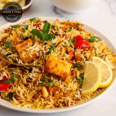 Paneer Veg Biryani Kabab and Thali Menu Canada