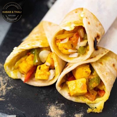 Paneer Wrap Kabab and Thali Menu Canada